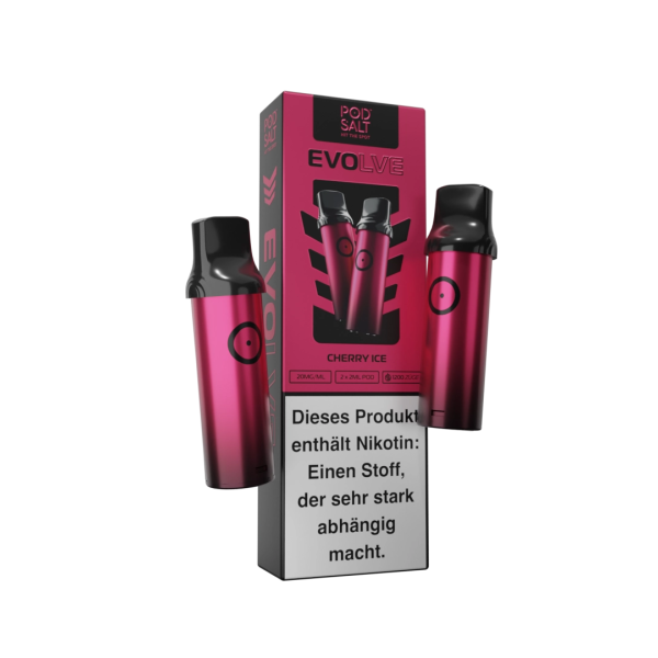 Pod Salt Evolve - Cherry Ice 2x2ml Pod - 20mg/ml