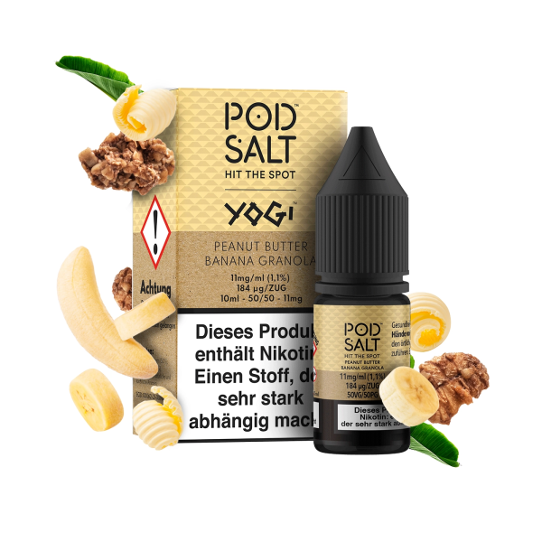 Pod Salt Fusion - Peanut Butter Banana Granola Bar - 10ml - 11mg/ml