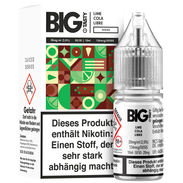 Big Tasty - Lime Cola Libre 10ml - 20mg/ml