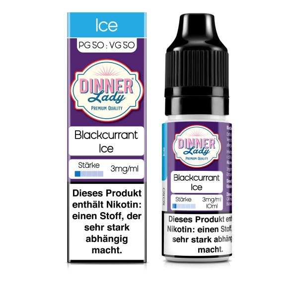 Blackcurrant Ice 10ml 50/50 3mg - Shot