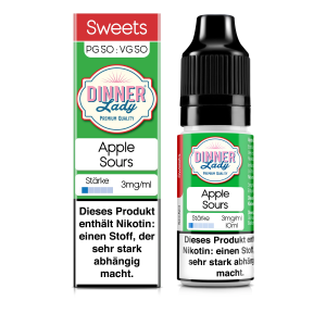 Apple Sours 10ml 50/50 3mg - Shot