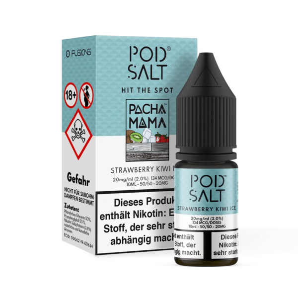 Pod Salt Fusion - Strawberry Kiwi Ice 10ml - 20mg/ml