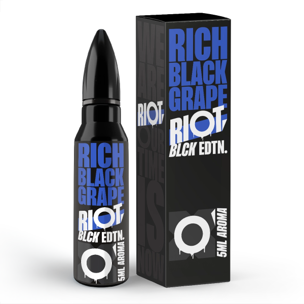 Riot Squad - BLCK Edition - Rich Black Grape - 5ml in 60ml Flasche