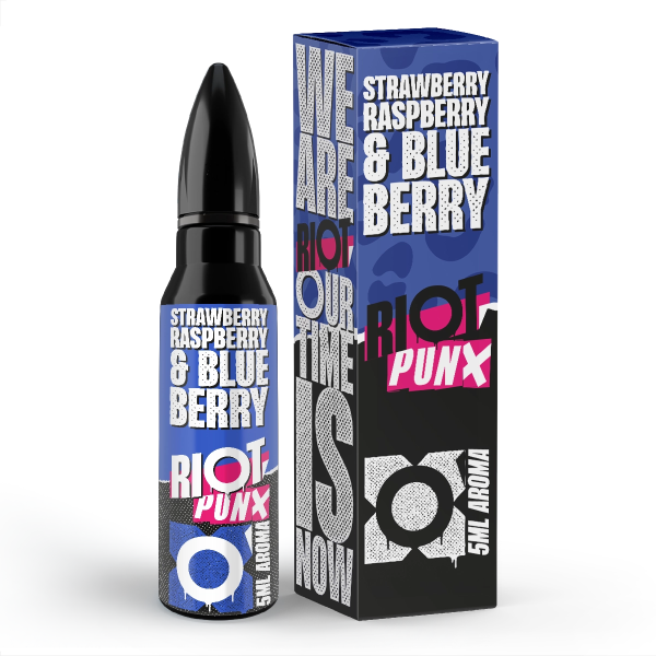 Riot Squad - PUNX - Strawberry, Raspberry & Blueberry - 5ml in 60ml Flasche