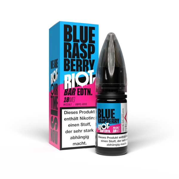 Riot Squad - BAR EDTN - Blue Raspberry - 10ml Nikotinsalz Liquid 10mg/ml