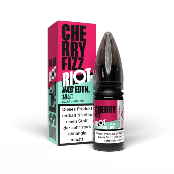 Riot Squad - BAR EDTN - Cherry Fizzle - 10ml Nikotinsalz Liquid 10mg/ml