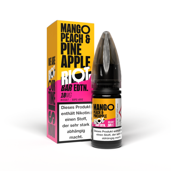 Riot Squad - BAR EDTN - Mango Peach Pineapple - 10ml Nikotinsalz Liquid 10mg/ml