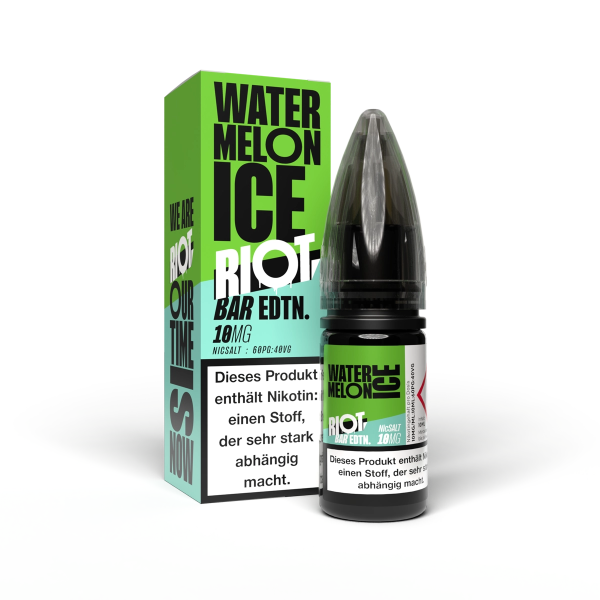 Riot Squad - BAR EDTN - Watermelon Ice - 10ml Nikotinsalz Liquid 10mg/ml