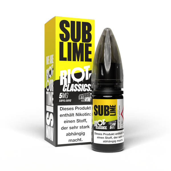 Riot Squad - Classics - Sub Lime - 10ml Nikotinsalz Liquid - 5mg/ml