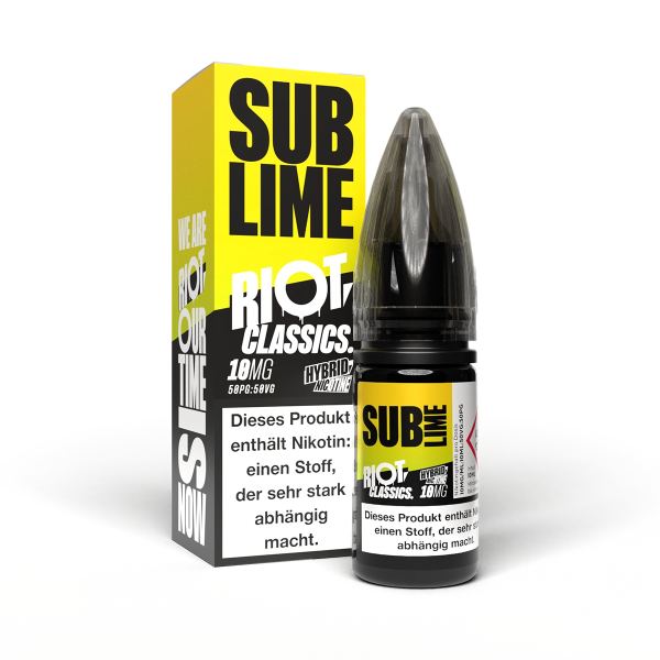 Riot Squad - Classics - Sub Lime - 10ml Nikotinsalz Liquid - 10mg/ml