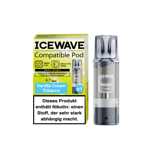 ICEWAVE Compatible Pod - Vanilia Cream Tabacco 1in1