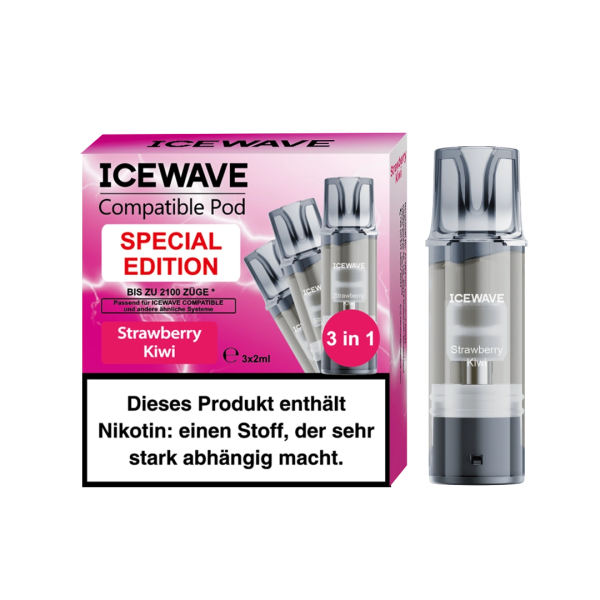 ICEWAVE Compatible Pod - Strawberry Kiwi Special Edition