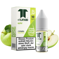 elfLIQUID - elfsingles - 10ml NicSalt Liquid 10mg - Apfel