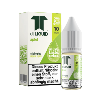 elfLIQUID - elfsingles - 10ml NicSalt Liquid 10mg - Apfel