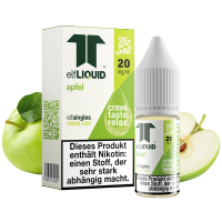 elfLIQUID - elfsingles - 10ml NicSalt Liquid 20mg - Apfel