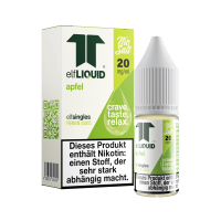 elfLIQUID - elfsingles - 10ml NicSalt Liquid 20mg - Apfel