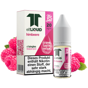 elfLIQUID - elfsingles - 10ml NicSalt Liquid 20mg - Himbeere