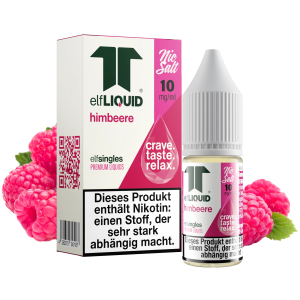 elfLIQUID - elfsingles - 10ml NicSalt Liquid 10mg - Himbeere