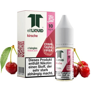 elfLIQUID - elfsingles - 10ml NicSalt Liquid 10mg - Kirsche