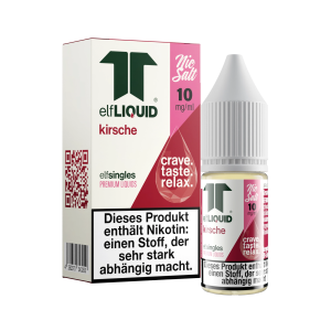 elfLIQUID - elfsingles - 10ml NicSalt Liquid 10mg - Kirsche