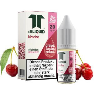 elfLIQUID - elfsingles - 10ml NicSalt Liquid 20mg - Kirsche