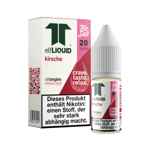 elfLIQUID - elfsingles - 10ml NicSalt Liquid 20mg - Kirsche