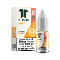 elfLIQUID - elfsingles - 10ml NicSalt Liquid 20mg - Pfirsich