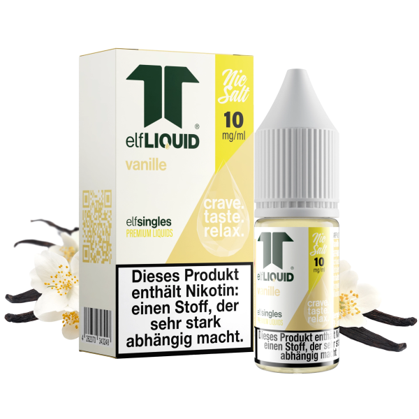 elfLIQUID - elfsingles - 10ml NicSalt Liquid 10mg - Vanille