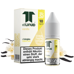 elfLIQUID - elfsingles - 10ml NicSalt Liquid 10mg - Vanille