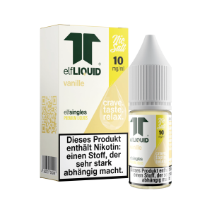 elfLIQUID - elfsingles - 10ml NicSalt Liquid 10mg - Vanille