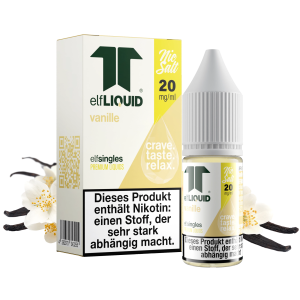 elfLIQUID - elfsingles - 10ml NicSalt Liquid 20mg - Vanille