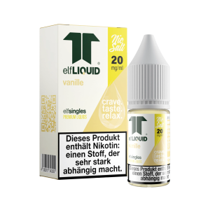 elfLIQUID - elfsingles - 10ml NicSalt Liquid 20mg - Vanille