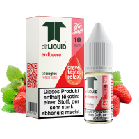 elfLIQUID - elfsingles - 10ml NicSalt Liquid 10mg - Erdbeere