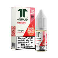 elfLIQUID - elfsingles - 10ml NicSalt Liquid 10mg - Erdbeere