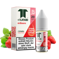 elfLIQUID - elfsingles - 10ml NicSalt Liquid 20mg - Erdbeere