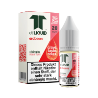 elfLIQUID - elfsingles - 10ml NicSalt Liquid 20mg - Erdbeere