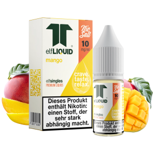 elfLIQUID - elfsingles - 10ml NicSalt Liquid 10mg - Mango