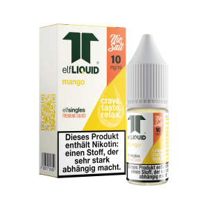 elfLIQUID - elfsingles - 10ml NicSalt Liquid 10mg - Mango