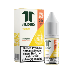 elfLIQUID - elfsingles - 10ml NicSalt Liquid 20mg - Mango