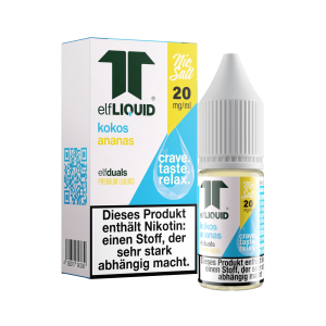 elfLIQUID - elfduals - 10ml NicSalt Liquid 20mg - Kokos...