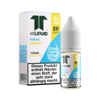 elfLIQUID - elfduals - 10ml NicSalt Liquid 20mg - Kokos Ananas