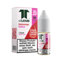 elfLIQUID - elfduals - 10ml NicSalt Liquid 10mg - Blutorange Kaktus