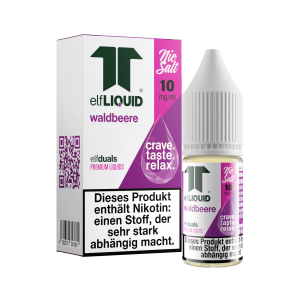 elfLIQUID - elfduals - 10ml NicSalt Liquid 10mg - Waldbeere