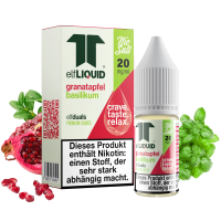 elfLIQUID - elfduals - 10ml NicSalt Liquid 20mg - Granatapfel Basilikum