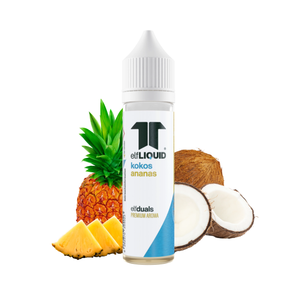 elfLIQUID - elfduals - 10ml Longfill Aroma - Kokos Ananas