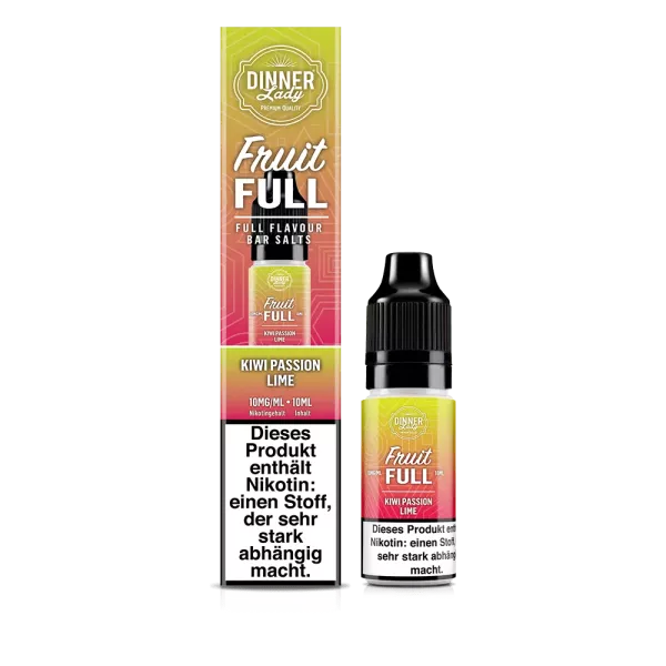 Fruit Full – Dinner Lady Kiwi Passion Lime 50:50 10ml 10mg