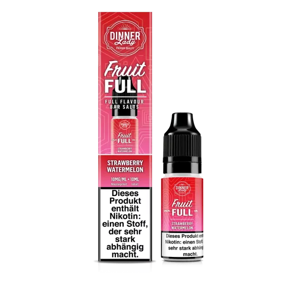 Fruit Full – Dinner Lady Strawberry Watermelon 50:50 10ml 10mg