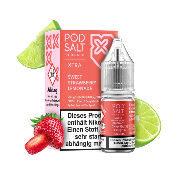 PodSalt Xtra Sweet Strawberry Lemonade 20 mg