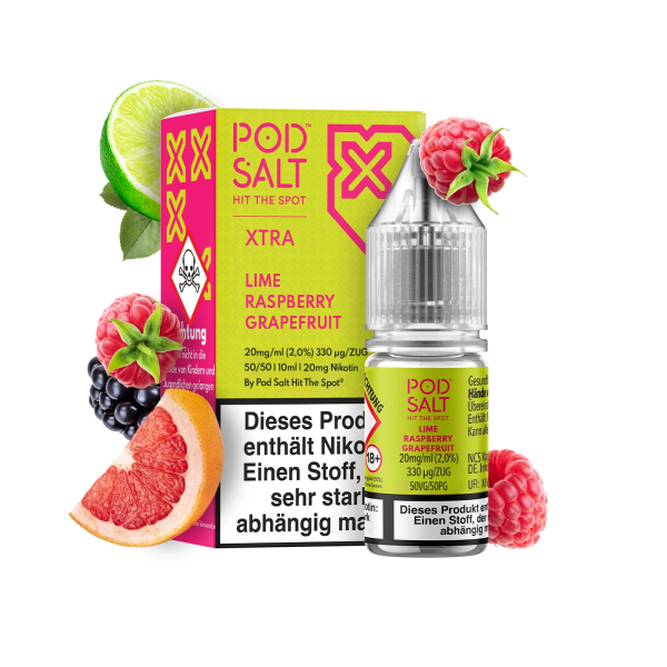 PodSalt Xtra Lime Grapefruit Raspberry 20 mg