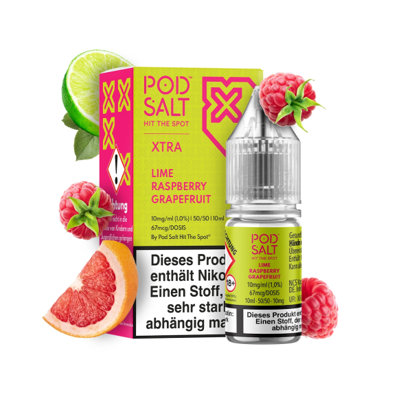 PodSalt Xtra Lime Grapefruit Raspberry 10 mg